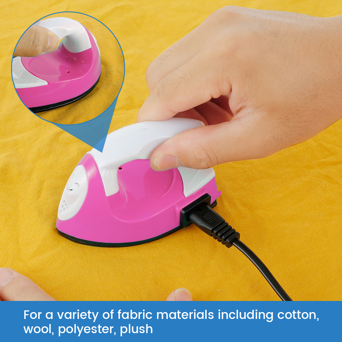Yous Auto Heat Press Machine Portable Electric Iron with Silicone Heat  Insulation Pad Small Travel Iron Heat Machine for Clothes Handheld Heat  Press